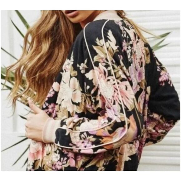 Spell & The Gypsy Collective's Blue Skies black bomber jacket - Size L - Picture 12 of 15